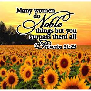 Made2order Sunflower 20oz tumbler Proberbs 31:29